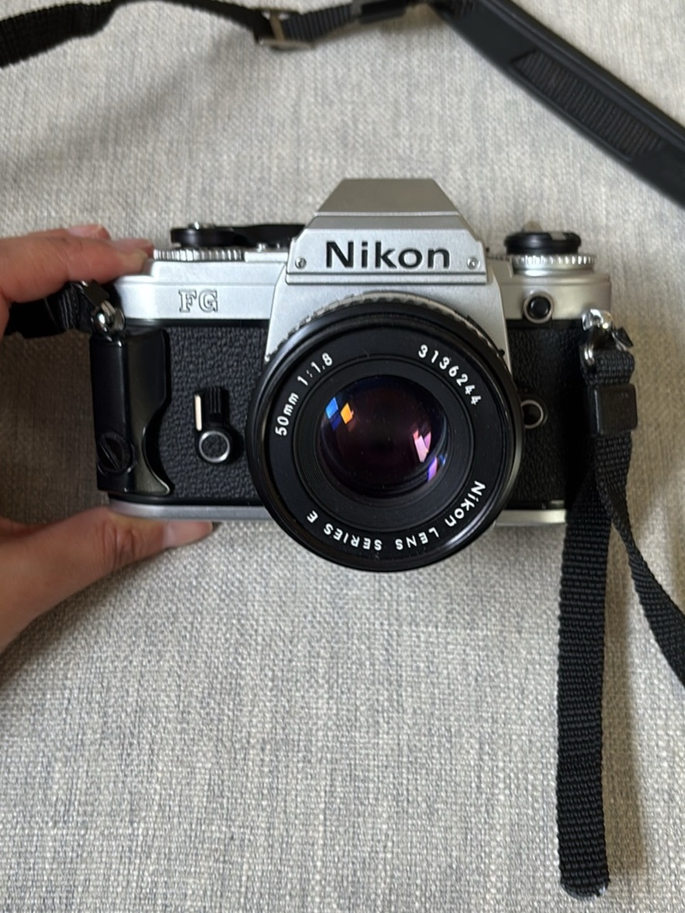 Nikon FG with 50mm f/1.8 Lens - Silver & Black